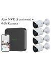 Kép 1/10 - AJAX NVR WH - 8 Csatornás hálózati rögzítő + 4 db Dahua IPC-HFW2241S-S-0360B 2 Mpx-es IP kamera