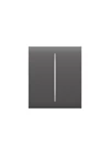 AJAX LightSwitch CenterButton (2-gang) - Középső kettes gomb sorolókerethez, szürke szín