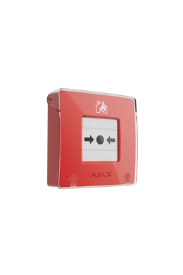 AJAX ManualCallPoint Jeweller - Vezeték nélküli kézi jelzésadó tűz esetére, piros szín