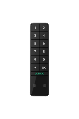 AJAX Keypad Outdoor- Vezeték nélküli kültéri érintésvezérelt kezelő panel, LED visszajelzés - fekete