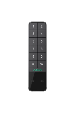 AJAX Keypad Outdoor- Vezeték nélküli kültéri érintésvezérelt kezelő panel, LED visszajelzés - graphite