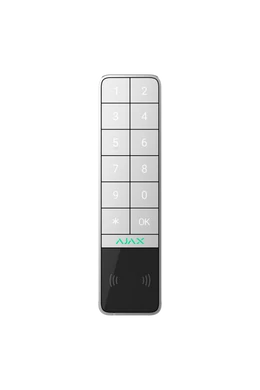 AJAX Keypad Outdoor- Vezeték nélküli kültéri érintésvezérelt kezelő panel, LED visszajelzés - fehér