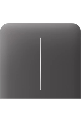 AJAX LightSw. SideButton (2-gang) Vertical - Oldalsó kettes gomb függőleges sorolókerethez, szürke