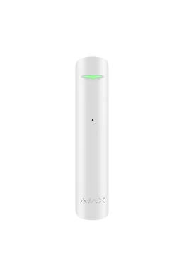 AJAX Superior GlassProtect WH - Vezeték nélküli beltéri üvegtörésérzékelő - fehér