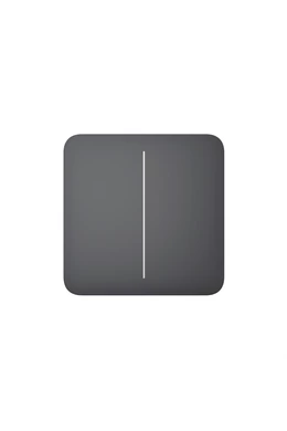 AJAX LightSwitch SoloButton (2-gang) - Kettes gomb, grafit szín