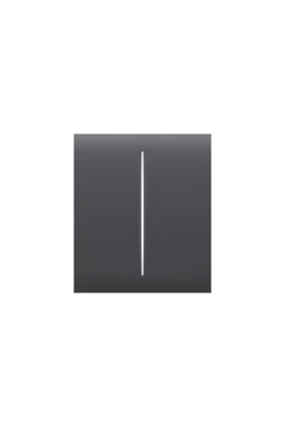 AJAX LightSwitch CenterButton (2-gang) - Középső kettes gomb sorolókerethez, grafit szín