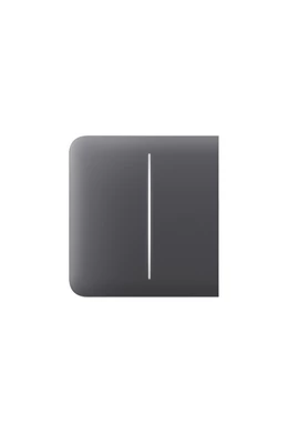 AJAX LightSwitch SideButton (2-gang) - Oldalsó kettes gomb sorolókerethez, grafit szín