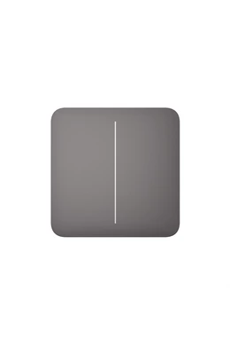 AJAX LightSwitch SoloButton (2-gang) - Kettes gomb, szürke szín