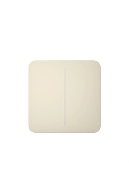 AJAX LightSwitch SoloButton (2-gang) - Kettes gomb, csont szín