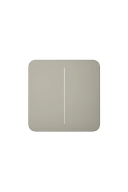 AJAX LightSwitch SoloButton (2-gang) - Kettes gomb, oliva szín
