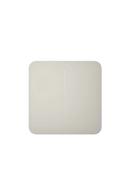 AJAX LightSwitch SoloButton (2-gang) - Kettes gomb, osztriga szín