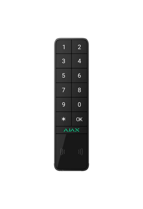 AJAX Keypad Outdoor- Vezeték nélküli kültéri érintésvezérelt kezelő panel, LED visszajelzés - fekete