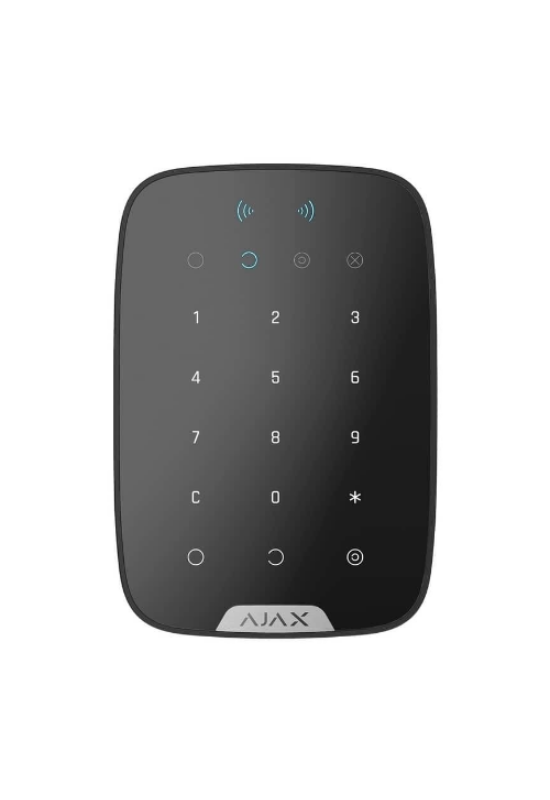 AJAX Keypad Plus BL - Vezeték nélküli érintésvezérelt kezelő panel, RFID olvasóval
