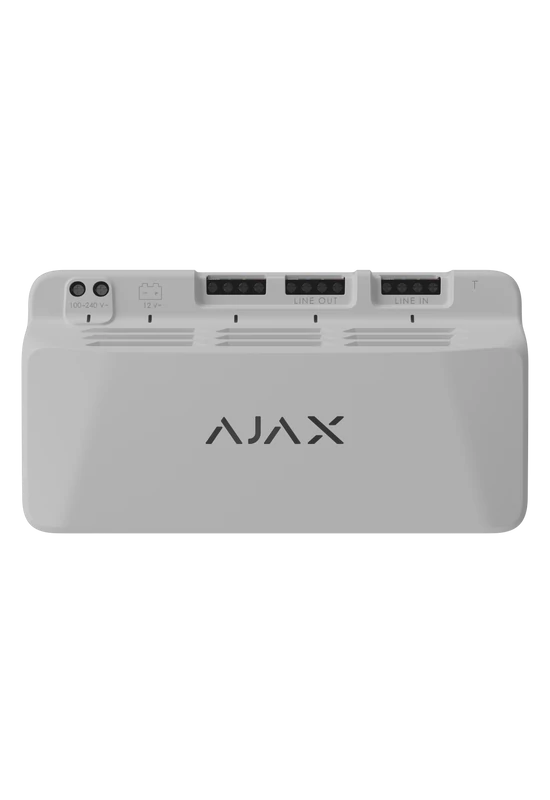 AJAX Superior LineSupply Fibra- Kiegészítő tápellátást biztosító modul Fibra eszközökhöz 45W -fehér