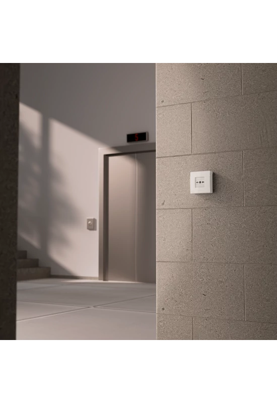 AJAX ManualCallPoint Jeweller - Vezeték nélküli kézi jelzésadó tűz esetére, fehér szín ProGuard-Europe