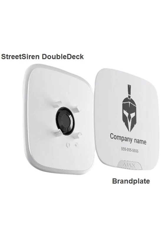 AJAX Brandplate - Egyedileg logózható kültéri hangjelző előlap ProGuard-Europe