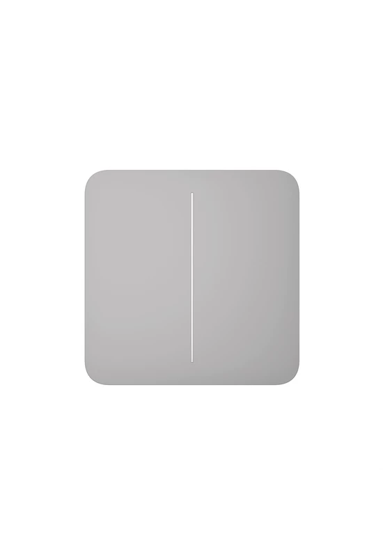 AJAX LightSwitch SoloButton (2-gang) - Kettes gomb, köd szín