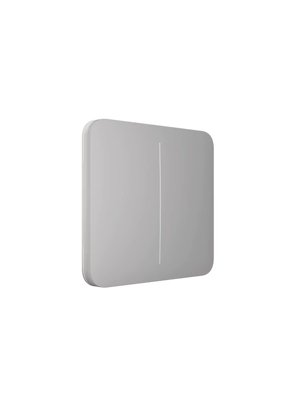 AJAX LightSwitch SoloButton (2-gang) - Kettes gomb, köd szín