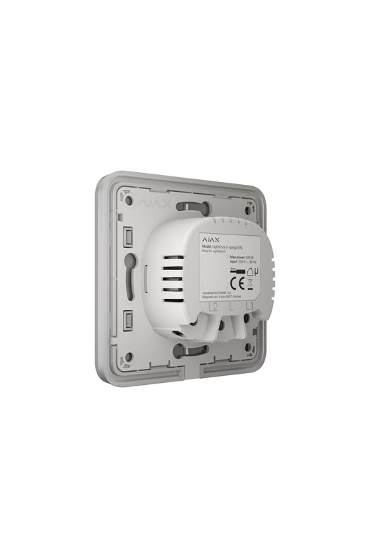 AJAX LightSwitch SoloButton (1-gang/2-way) - Egyes gomb, köd szín