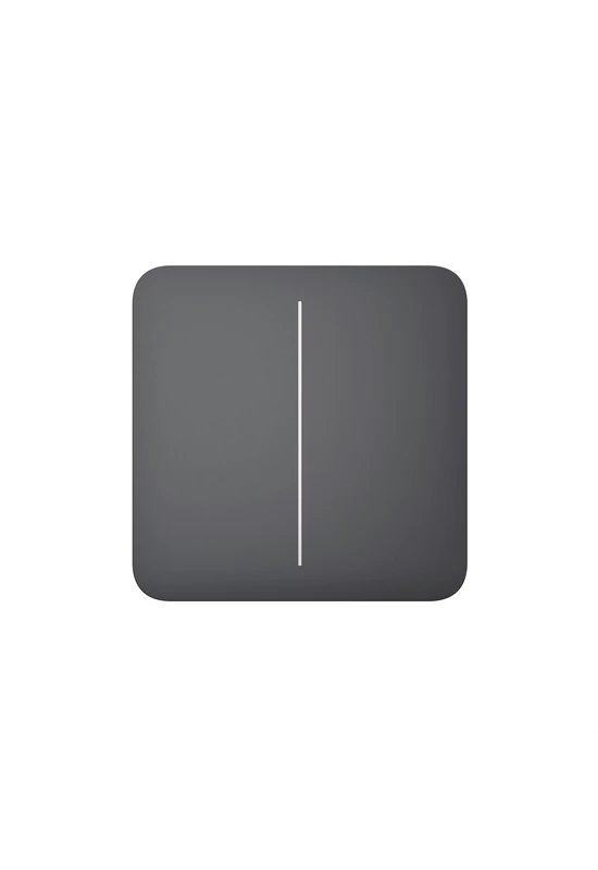 AJAX LightSwitch SoloButton (2-gang) - Kettes gomb, grafit szín
