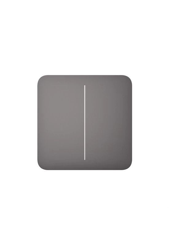 AJAX LightSwitch SoloButton (2-gang) - Kettes gomb, szürke szín