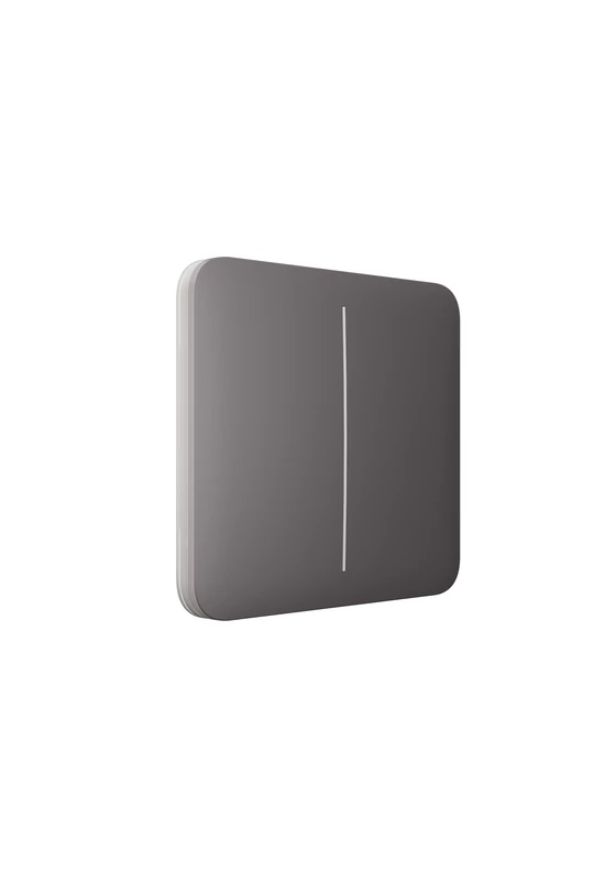 AJAX LightSwitch SoloButton (2-gang) - Kettes gomb, szürke szín