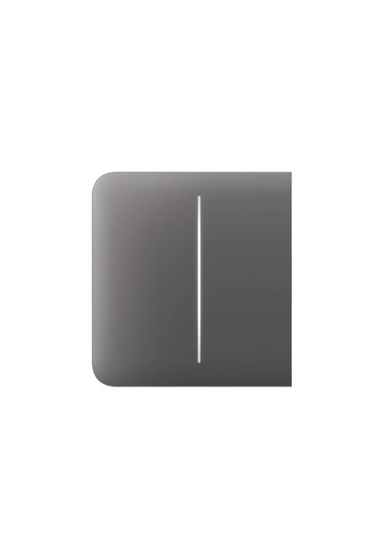 AJAX LightSwitch SideButton (2-gang) - Oldalsó kettes gomb sorolókerethez, szürke szín