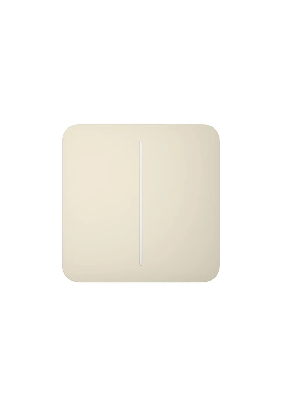 AJAX LightSwitch SoloButton (2-gang) - Kettes gomb, csont szín