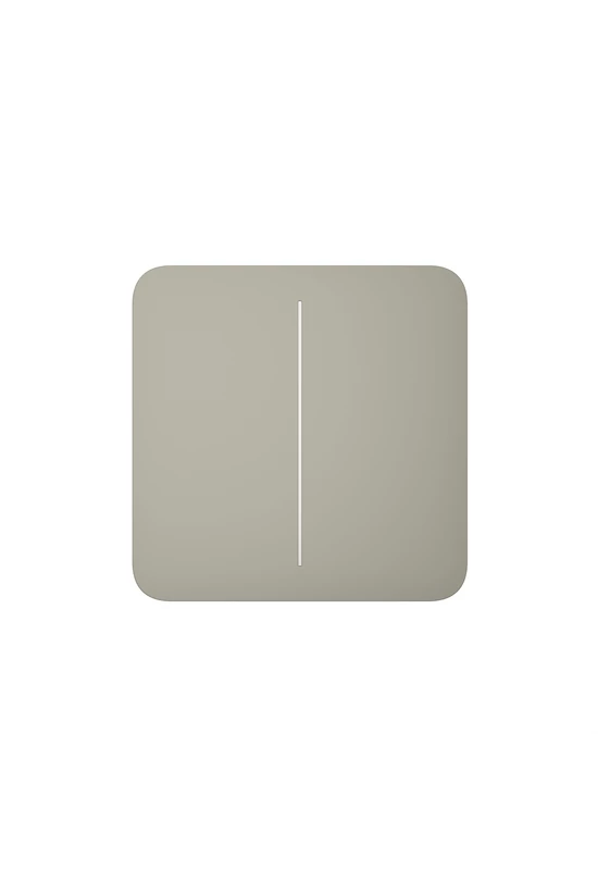 AJAX LightSwitch SoloButton (2-gang) - Kettes gomb, oliva szín