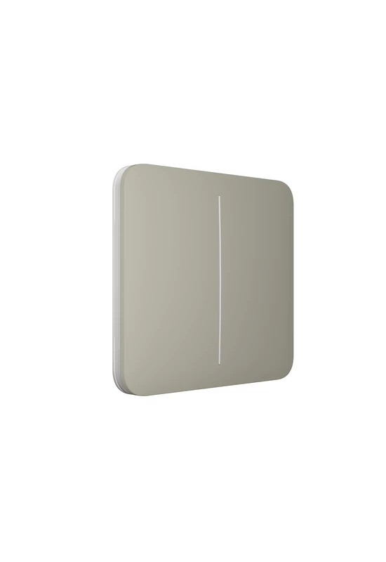 AJAX LightSwitch SoloButton (2-gang) - Kettes gomb, oliva szín