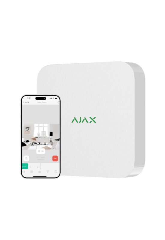 AJAX NVR - 16 Csatornás hálózati rögzítő, fehér szín