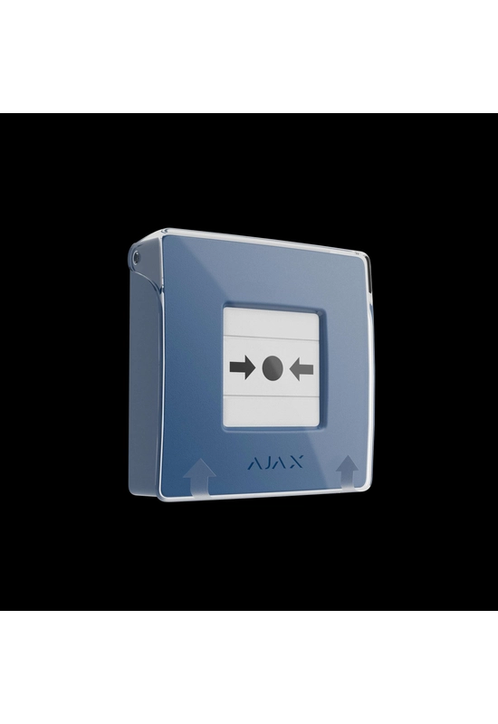 AJAX ManualCallPoint Jeweller - Vezeték nélküli kézi jelzésadó tűz esetére, kék szín
