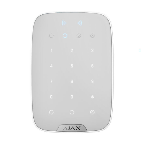 AJAX Keypad Plus - Vezeték nélküli érintésvezérelt kezelő panel, RFID olvasóval