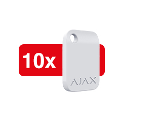 AJAX Tag 10 - Titkosított érintés nélküli kulcstartó, kezelőhöz (10db/csom)